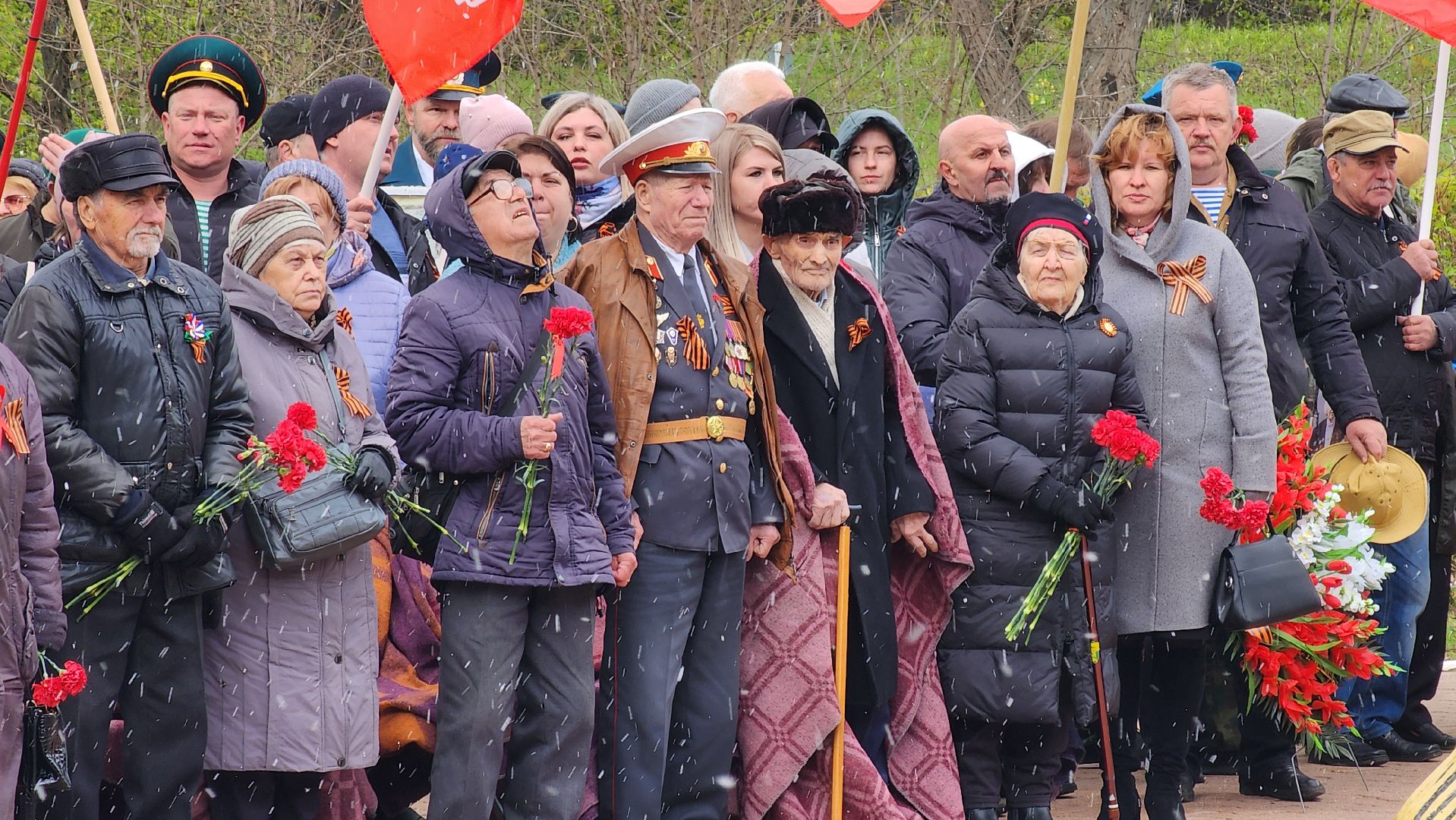 кашира, день победы, 9 мая, зендиково, стела, митинг, возложение цветов,