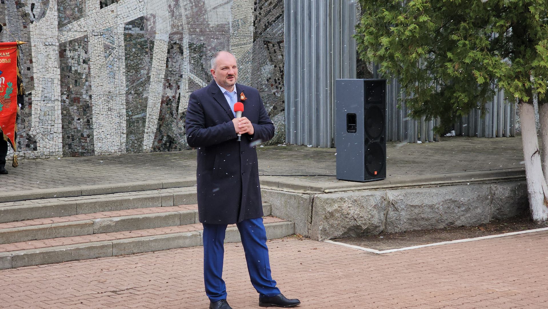 кашира, день победы, 9 мая, зендиково, стела, митинг, возложение цветов,