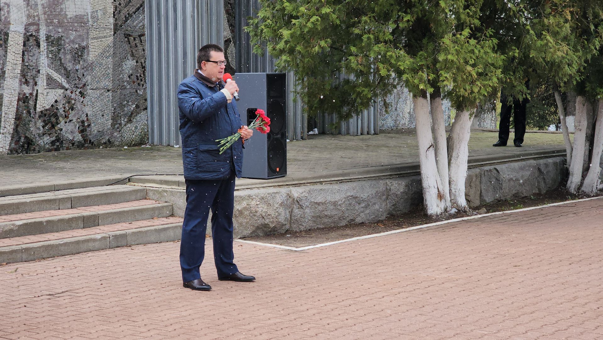 кашира, день победы, 9 мая, зендиково, стела, митинг, возложение цветов,