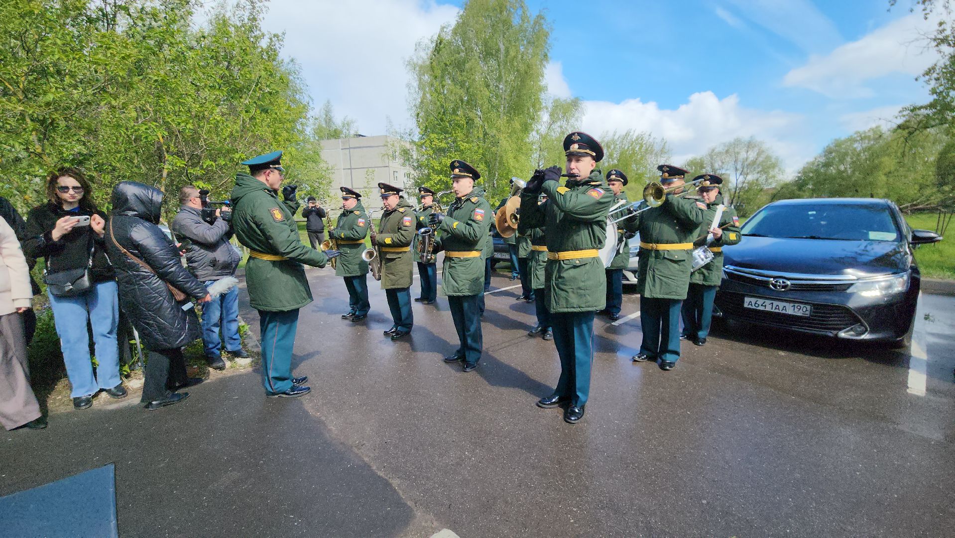 9 мая, егорьевск, ветеран, оркестр, поздравления,