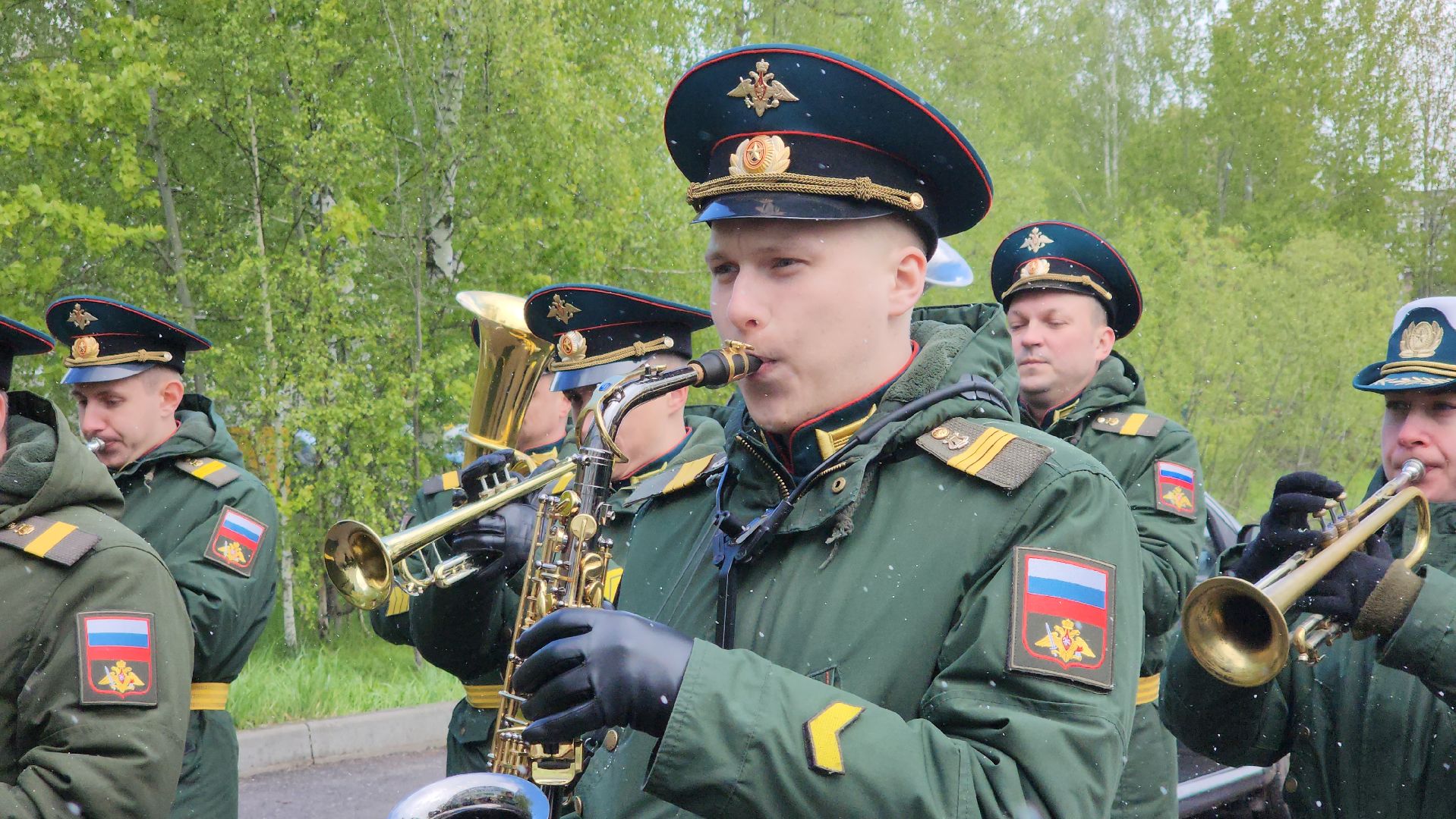 9 мая, егорьевск, ветеран, оркестр, поздравления,