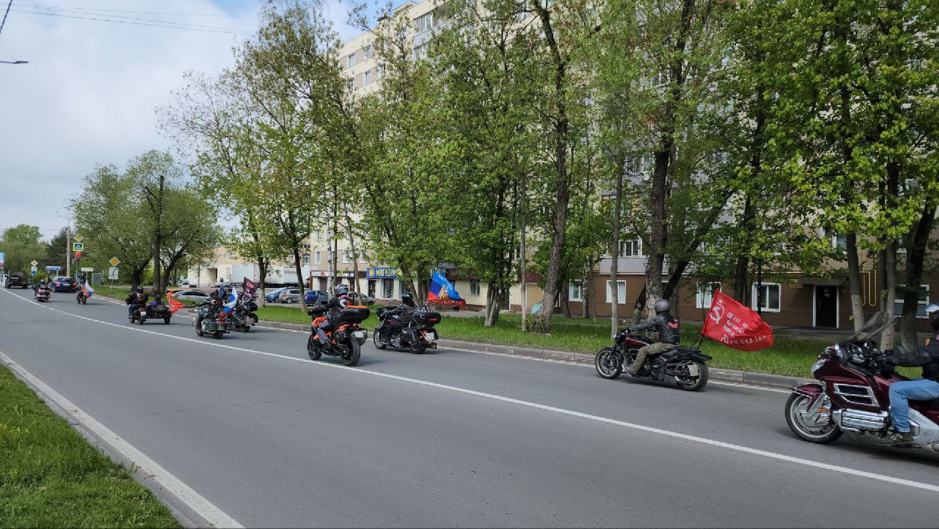 долгопрудный, день победы, автомотопробег, площадь собина, концерт,