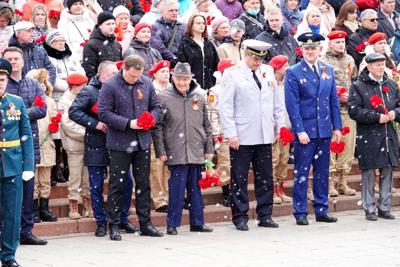 День Победы, 9 Мая, Возложение цветов, Памятный митинг, Память, Ветераны, ВОВ, Сергиев Посад,