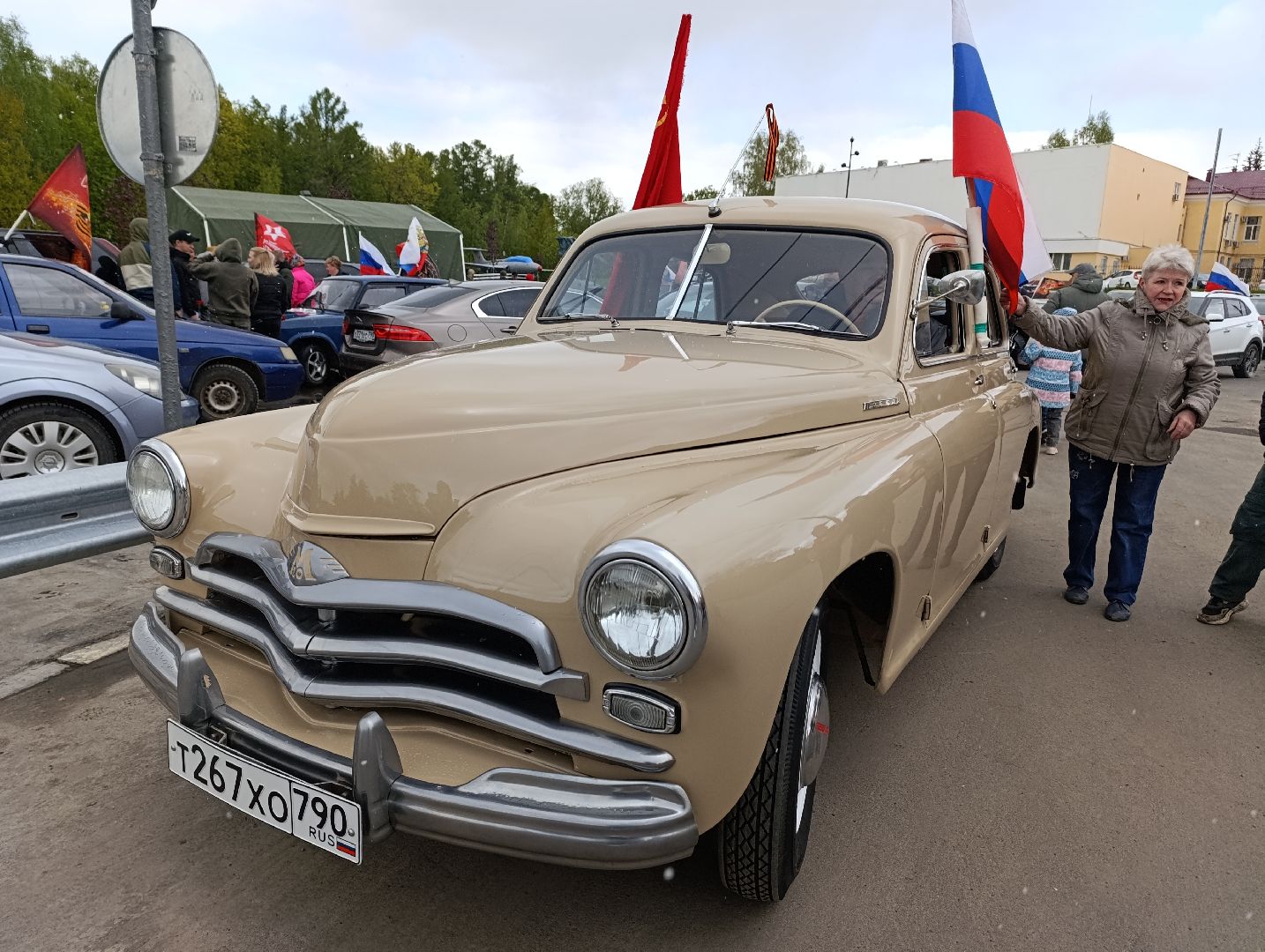 Луховицы, День Победы, Бессмертный полк, Автопробег,