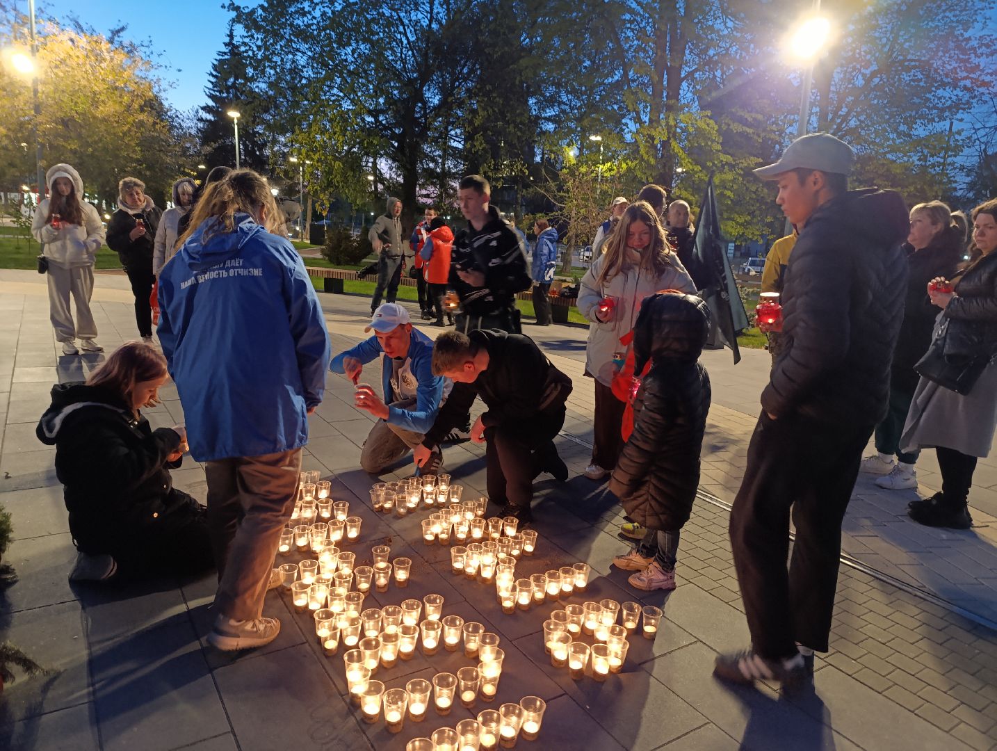 Бронницы, Свеча памяти, День победы, Акция в день победы,