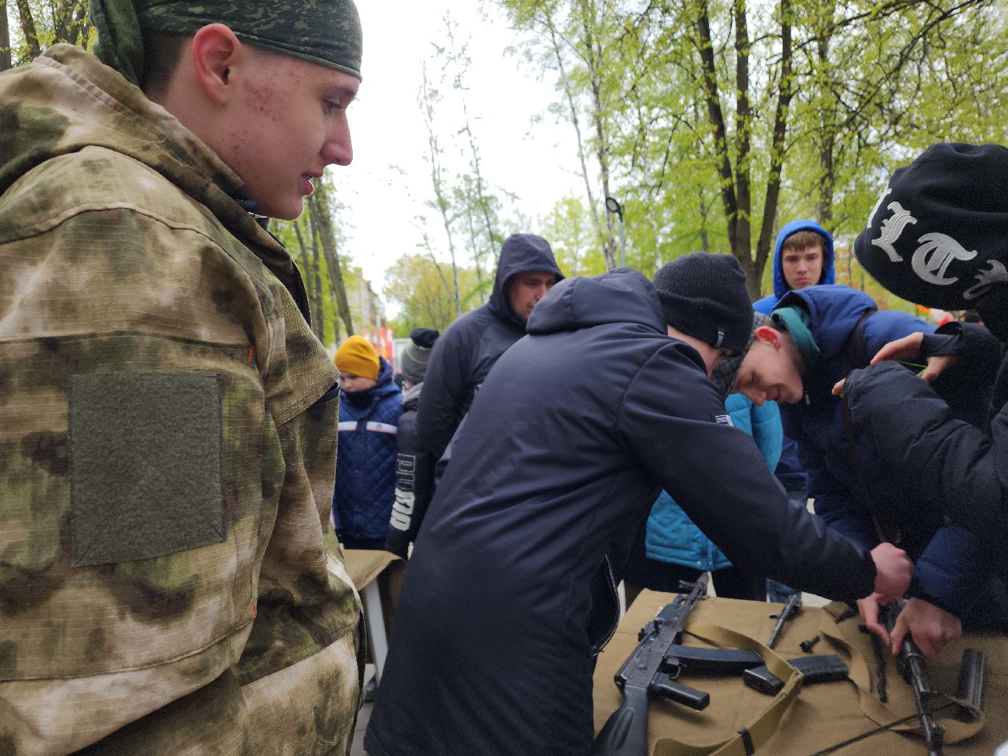 пушкино, день победы, сборка оружия, мастер класс, патриотическая акция,