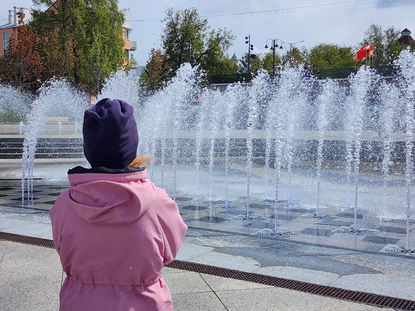 День Победы, 9 мая, светомузыкальное шоу фонтанов, Ногинск, Богородский городской округ,