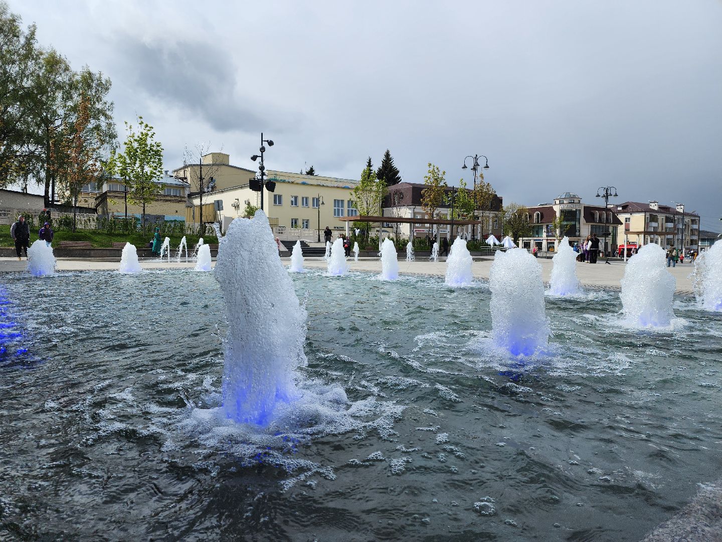 День Победы, 9 мая, светомузыкальное шоу фонтанов, Ногинск, Богородский городской округ,