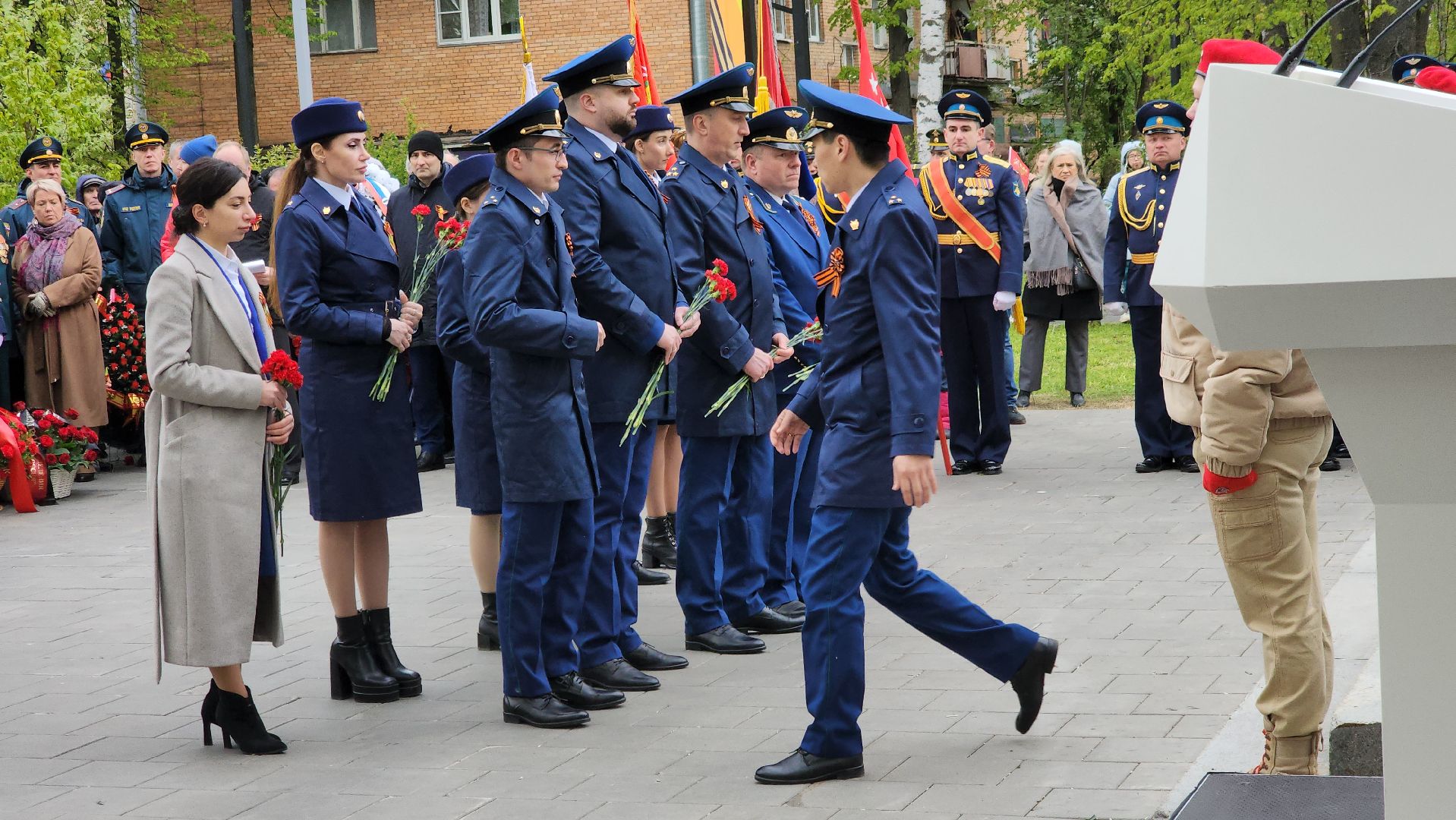 долгопрудный, день победы, 9 мая, Скорбящая мать, митинг, ветераны, владислав юдин,фронтовик, труженики тыла,