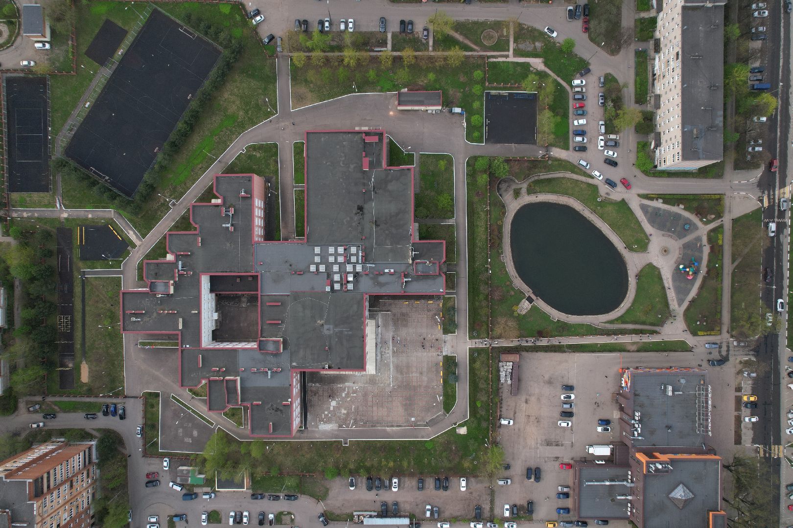 видео с коптера, селятино, школьники, дети, благотворительность,