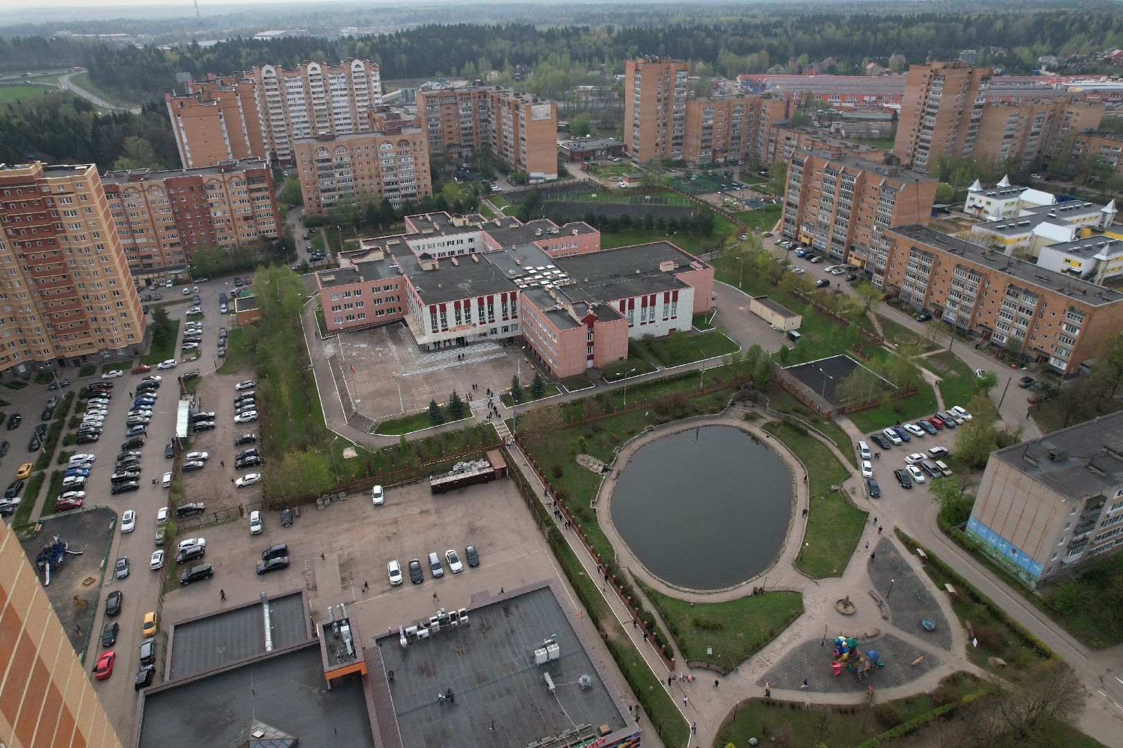 видео с коптера, селятино, школьники, дети, благотворительность,