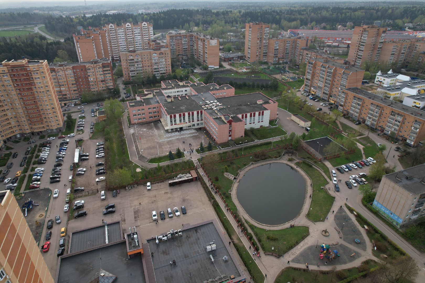видео с коптера, селятино, школьники, дети, благотворительность,