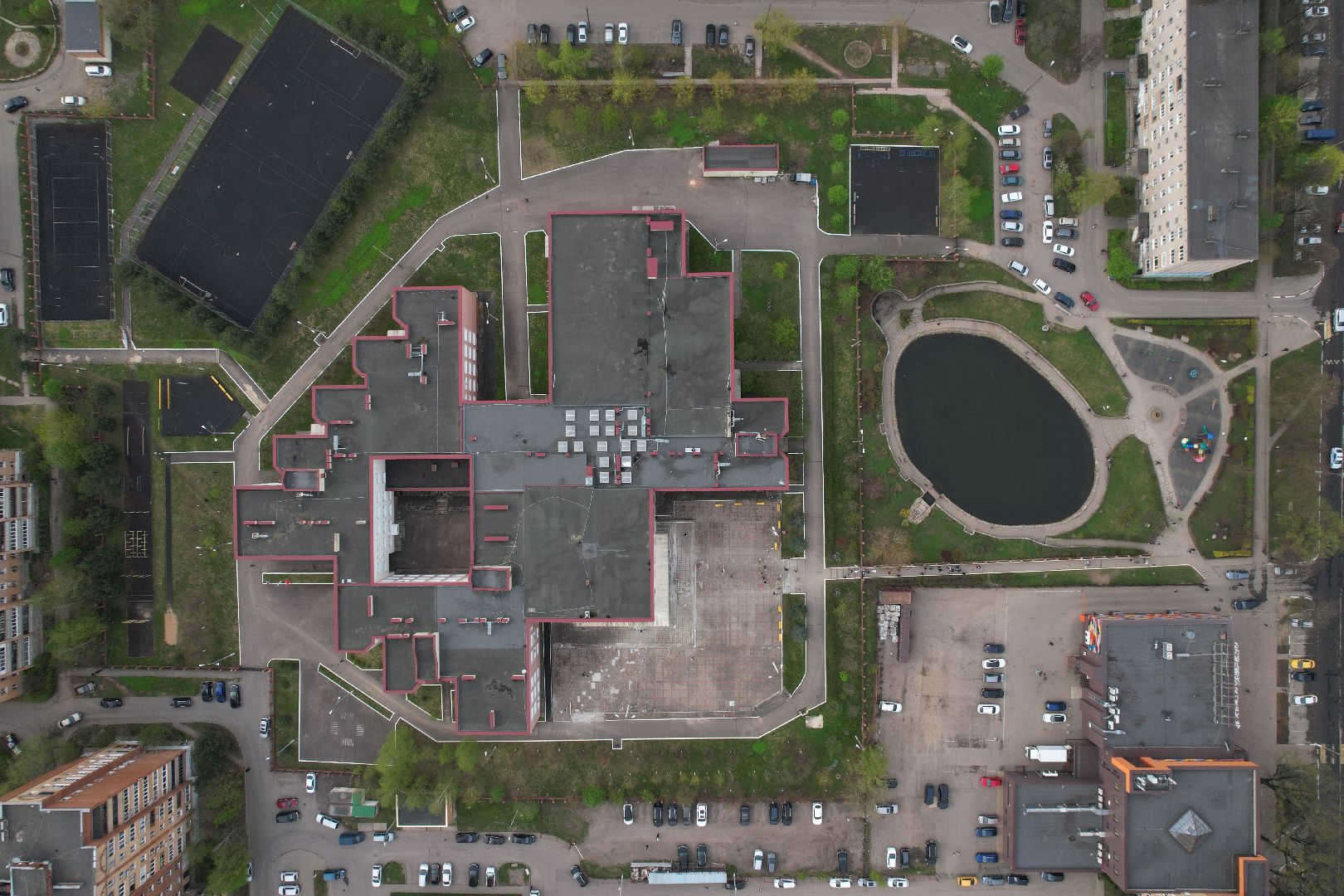 видео с коптера, селятино, школьники, дети, благотворительность,