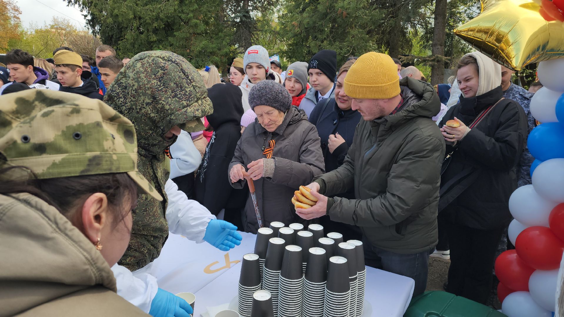 праздник, День Победы, полевая кухня, Лосино-Петровский, 9 мая,