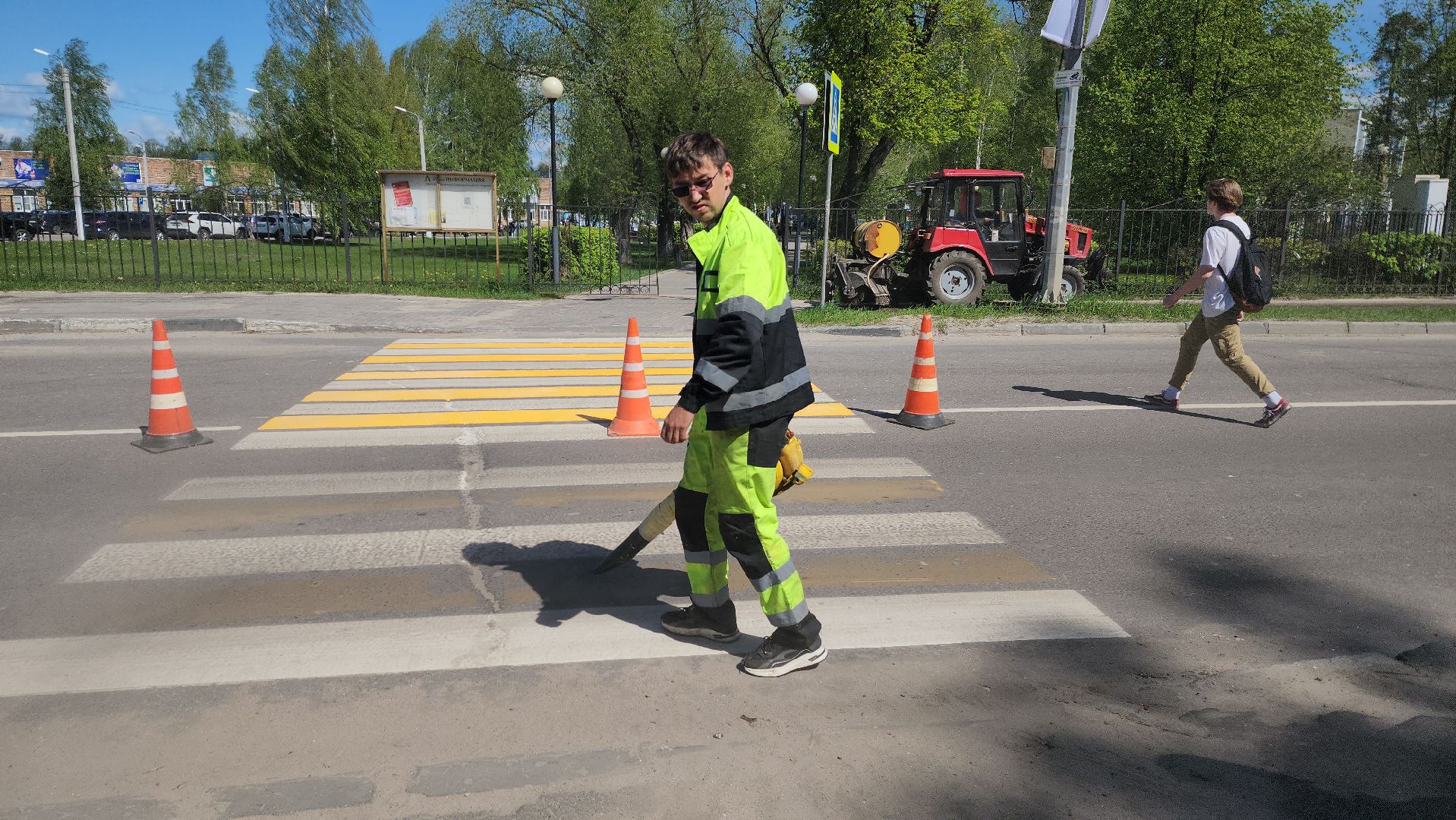 нацпроект, шатура, ремонт дорог, обновление разметки,