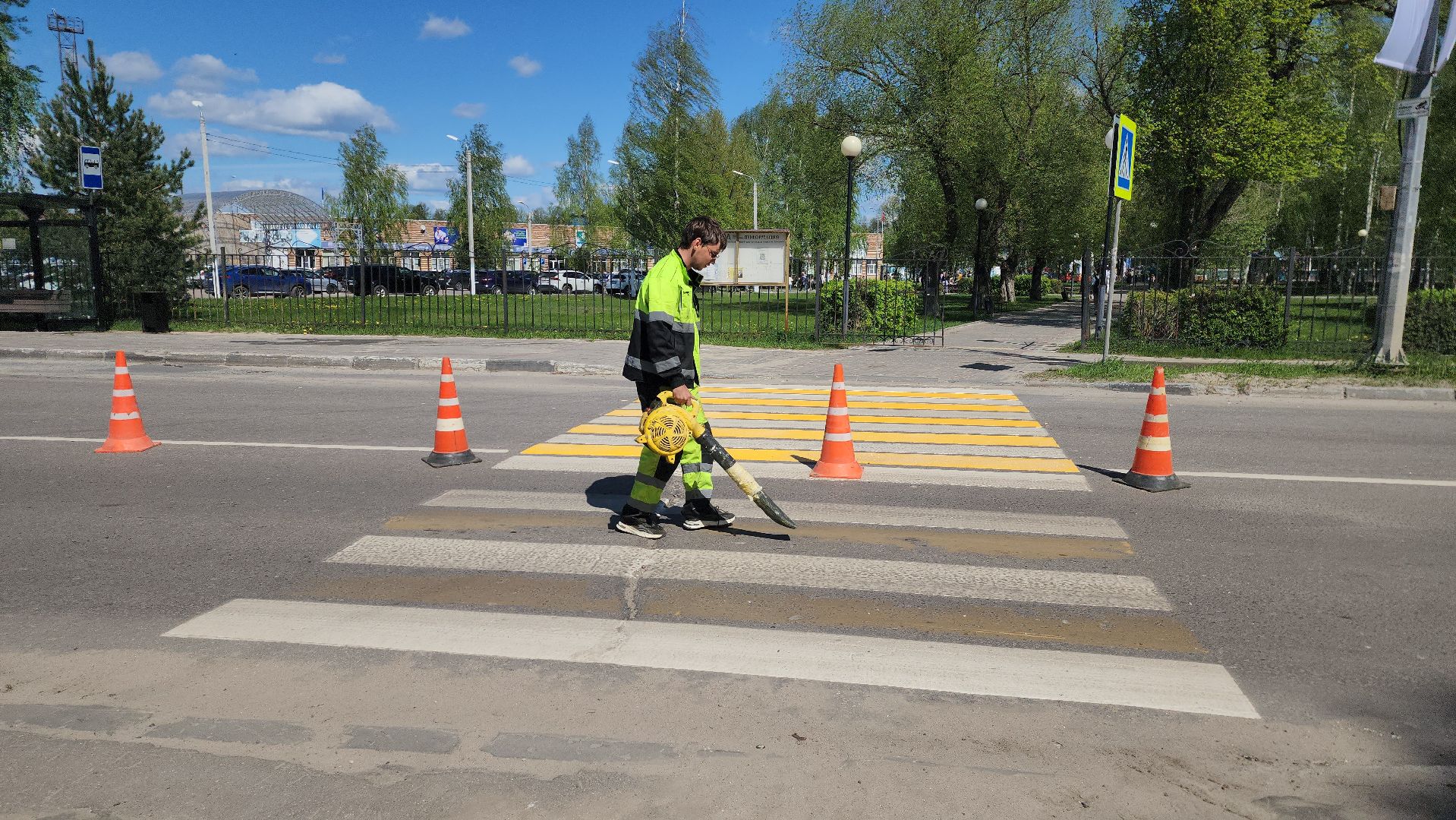 нацпроект, шатура, ремонт дорог, обновление разметки,