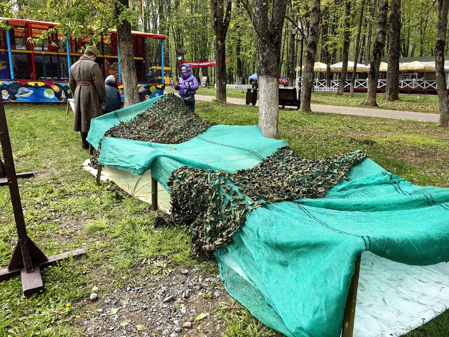 парк, день победы, оружие военных времн, полевая кухня,