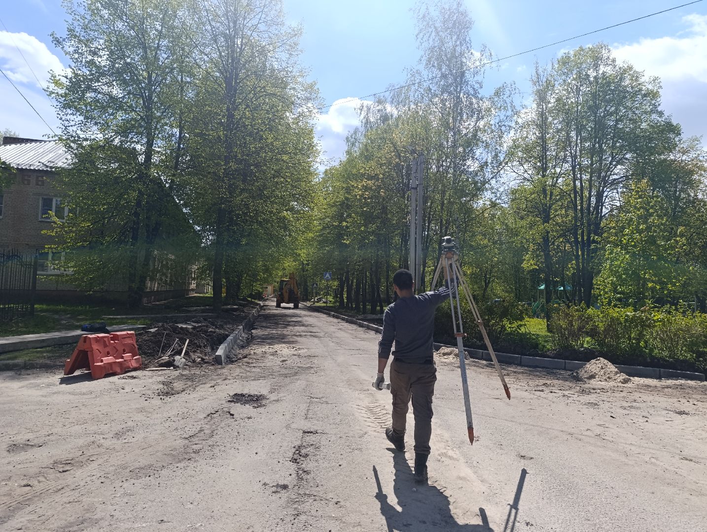 Бронницы, Ремонт дороги, Бордюрный камень, Поселок Горка,