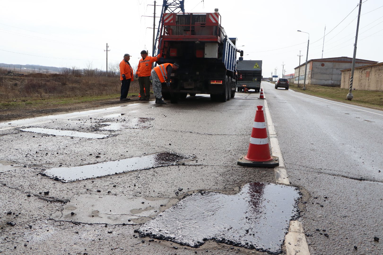 ямочный ремонт, Серебряные Пруды, безопасные дороги, ямы на дорогах,