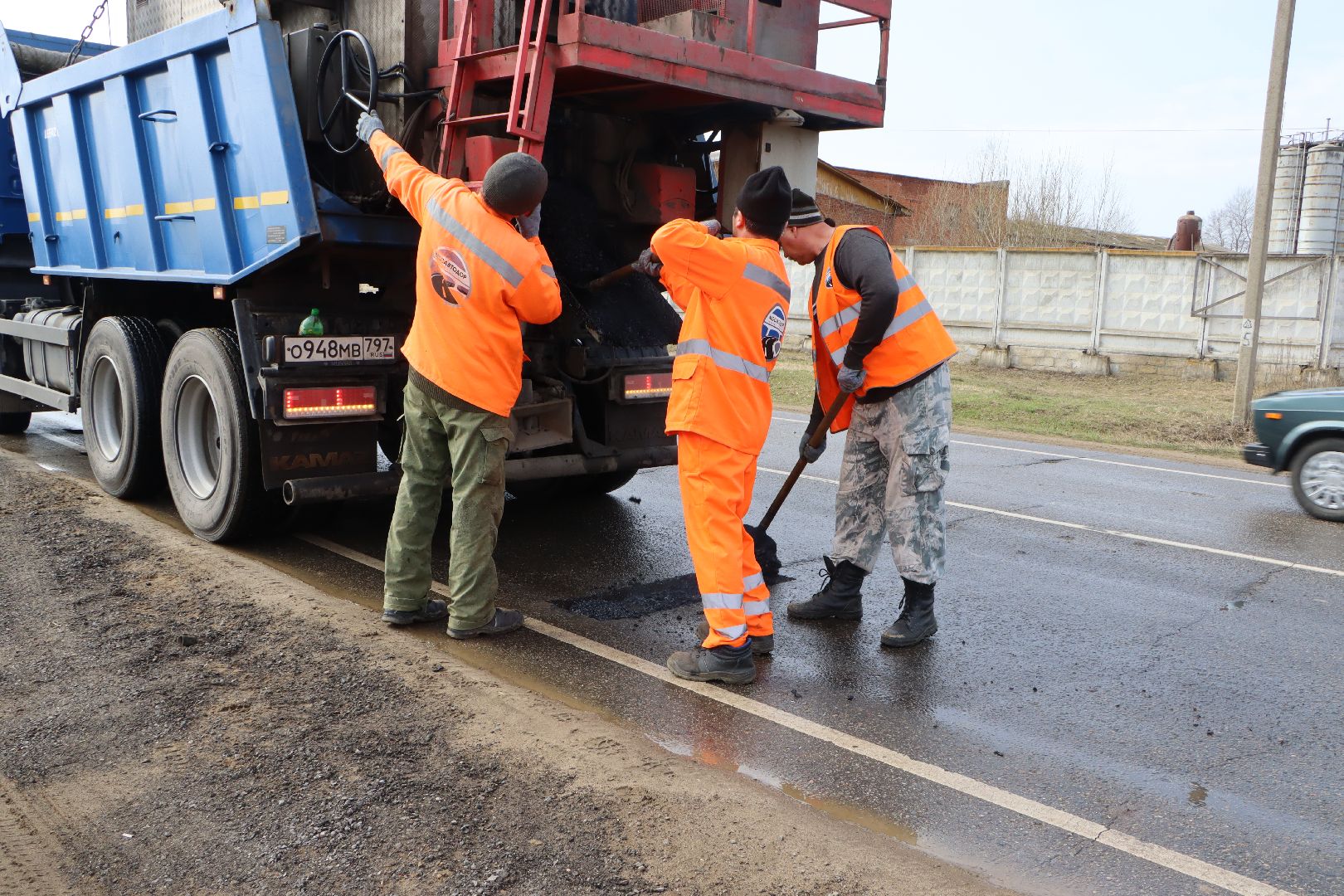 ямочный ремонт, Серебряные Пруды, безопасные дороги, ямы на дорогах,
