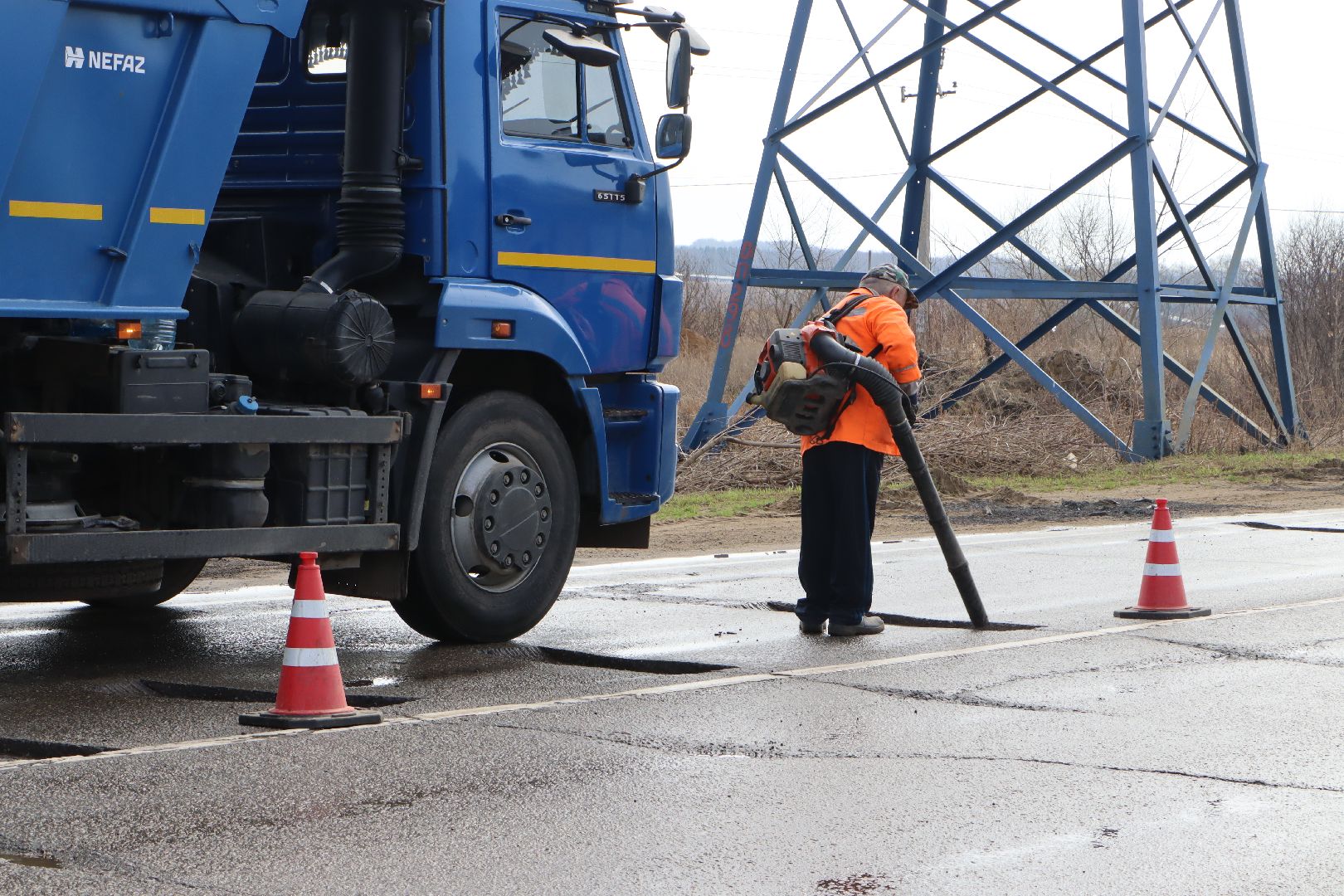 ямочный ремонт, Серебряные Пруды, безопасные дороги, ямы на дорогах,