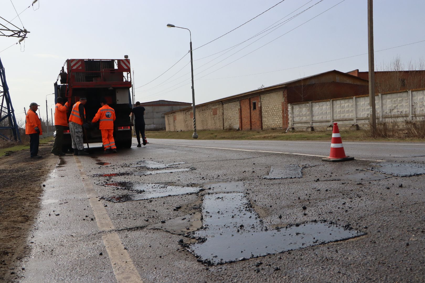 ямочный ремонт, Серебряные Пруды, безопасные дороги, ямы на дорогах,