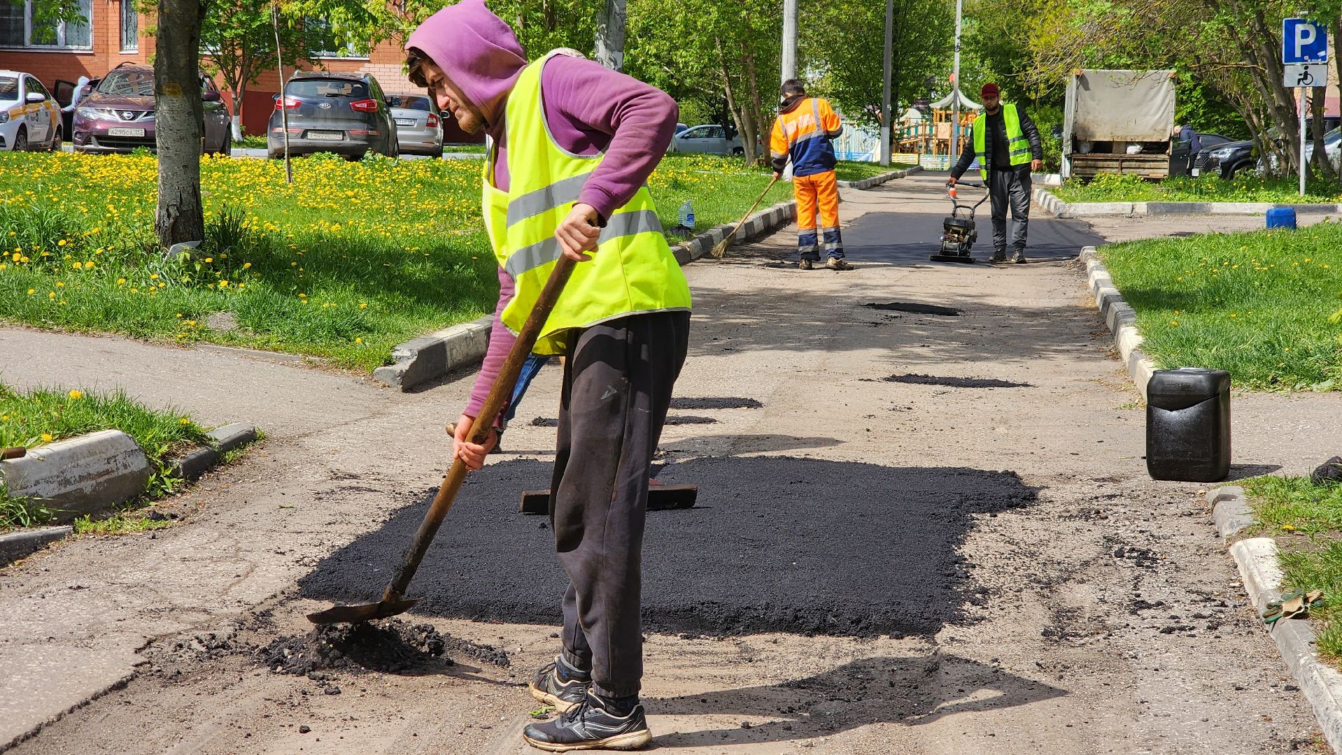Ямочный ремонт, Подольск, Ремонт дорог, коммунальное предприятие,