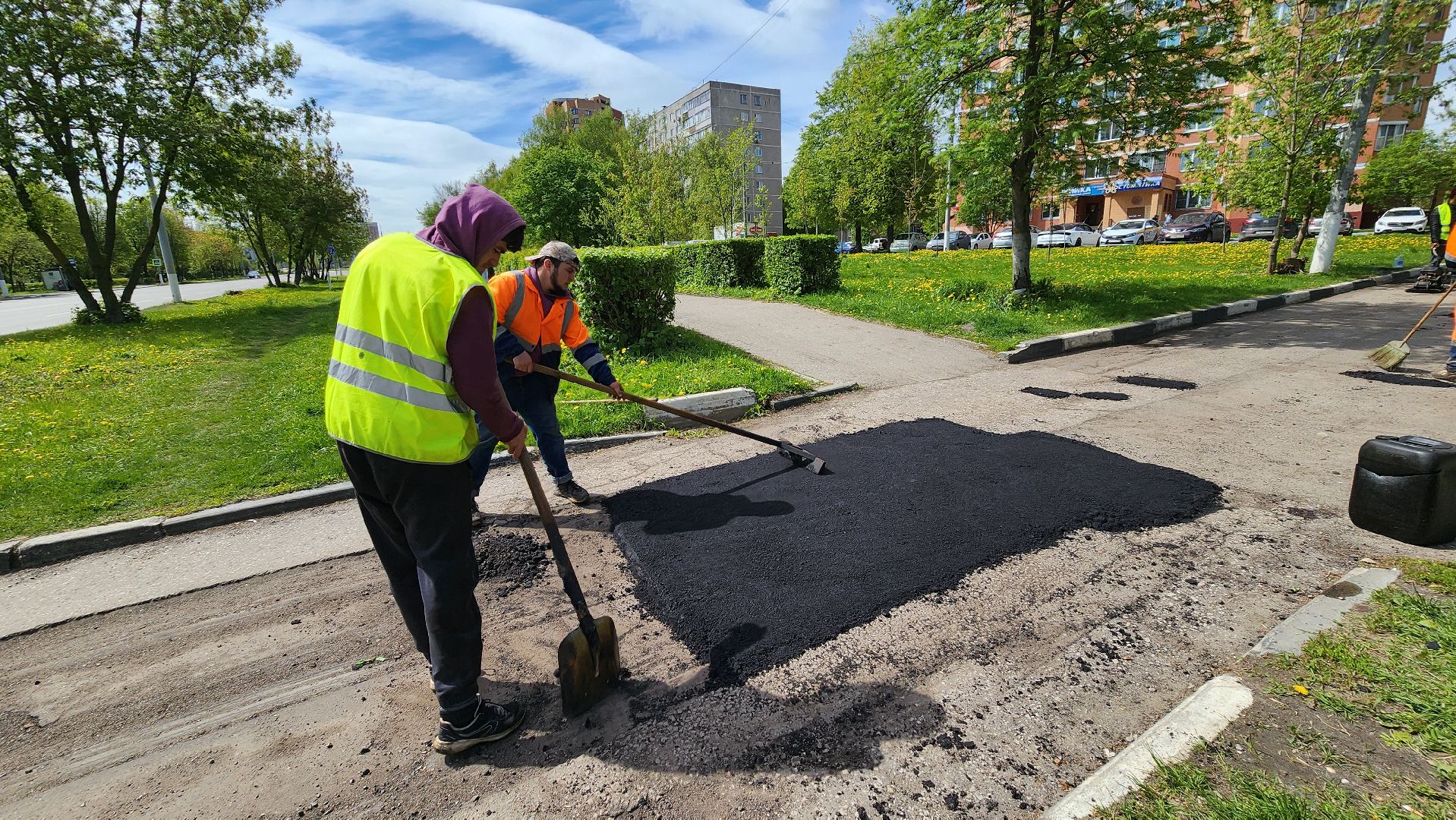 Ямочный ремонт, Подольск, Ремонт дорог, коммунальное предприятие,