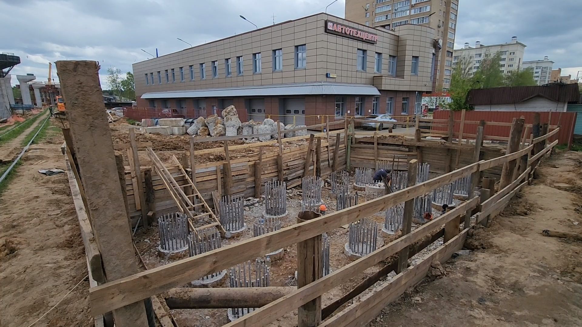 одинцово, малые вяземы, дорога, путепровод, асфальт, строительство,