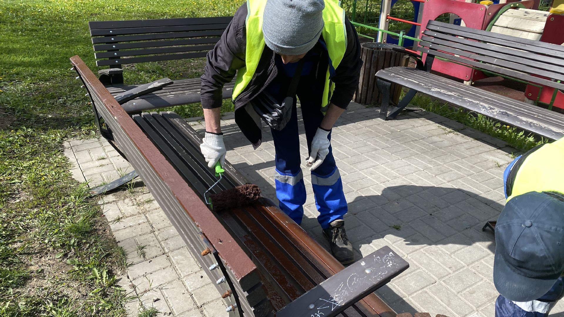 мбу благоустройство, обновление детских площадок, уборка дворов, благоустройство города, ленинский городской округ,