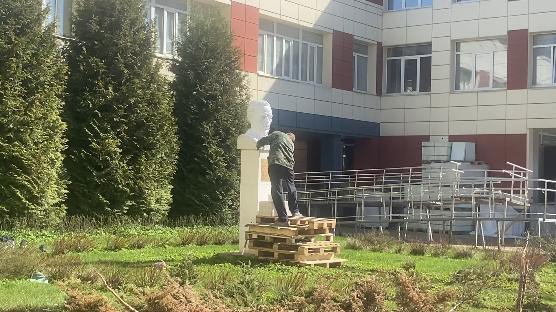 школа попова власиха, капитальный ремонт школы, Власиха ремонт поповки, капремонт школы, школа им АС Попова,