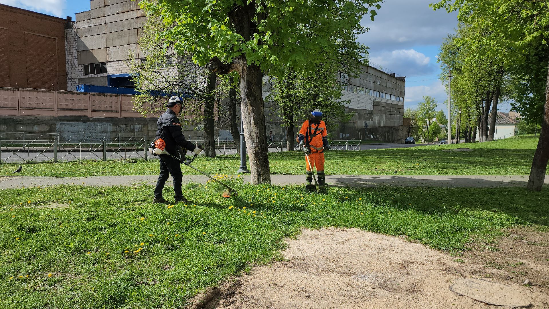серпухов, подмосковье, благоустройство, покос травы,