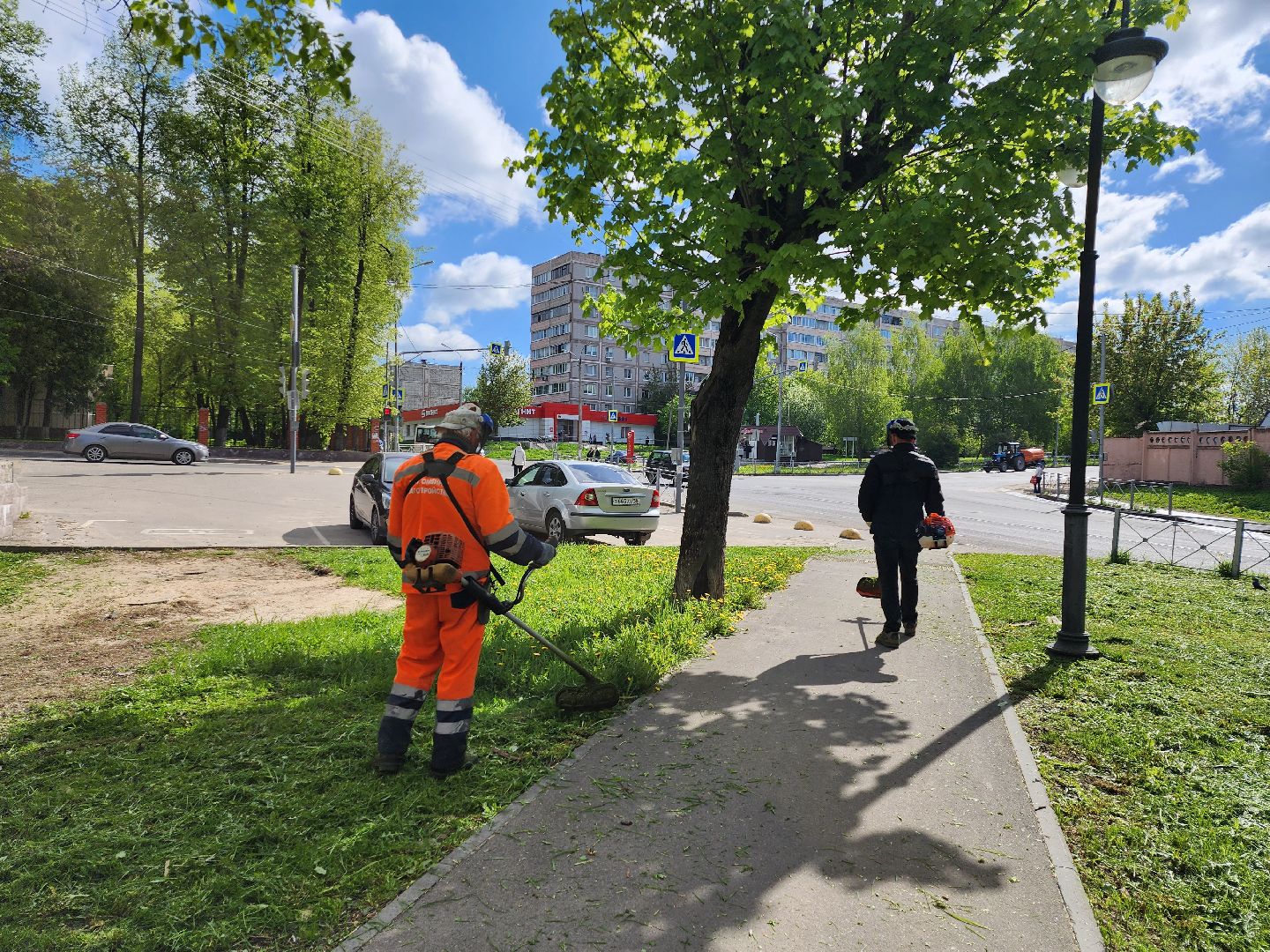 серпухов, подмосковье, благоустройство, покос травы,