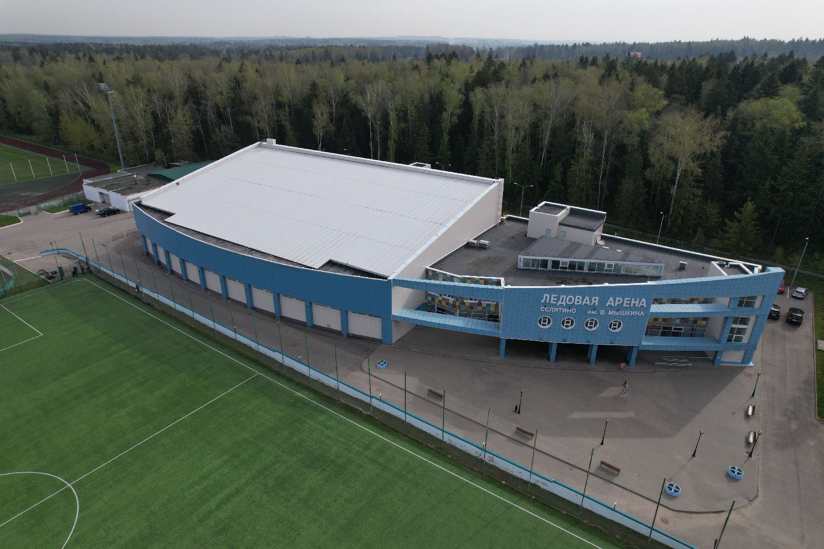 видео с коптера, стадион, спорт,