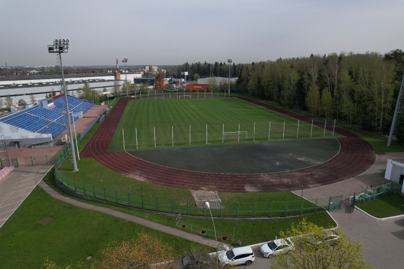 видео с коптера, стадион, спорт,