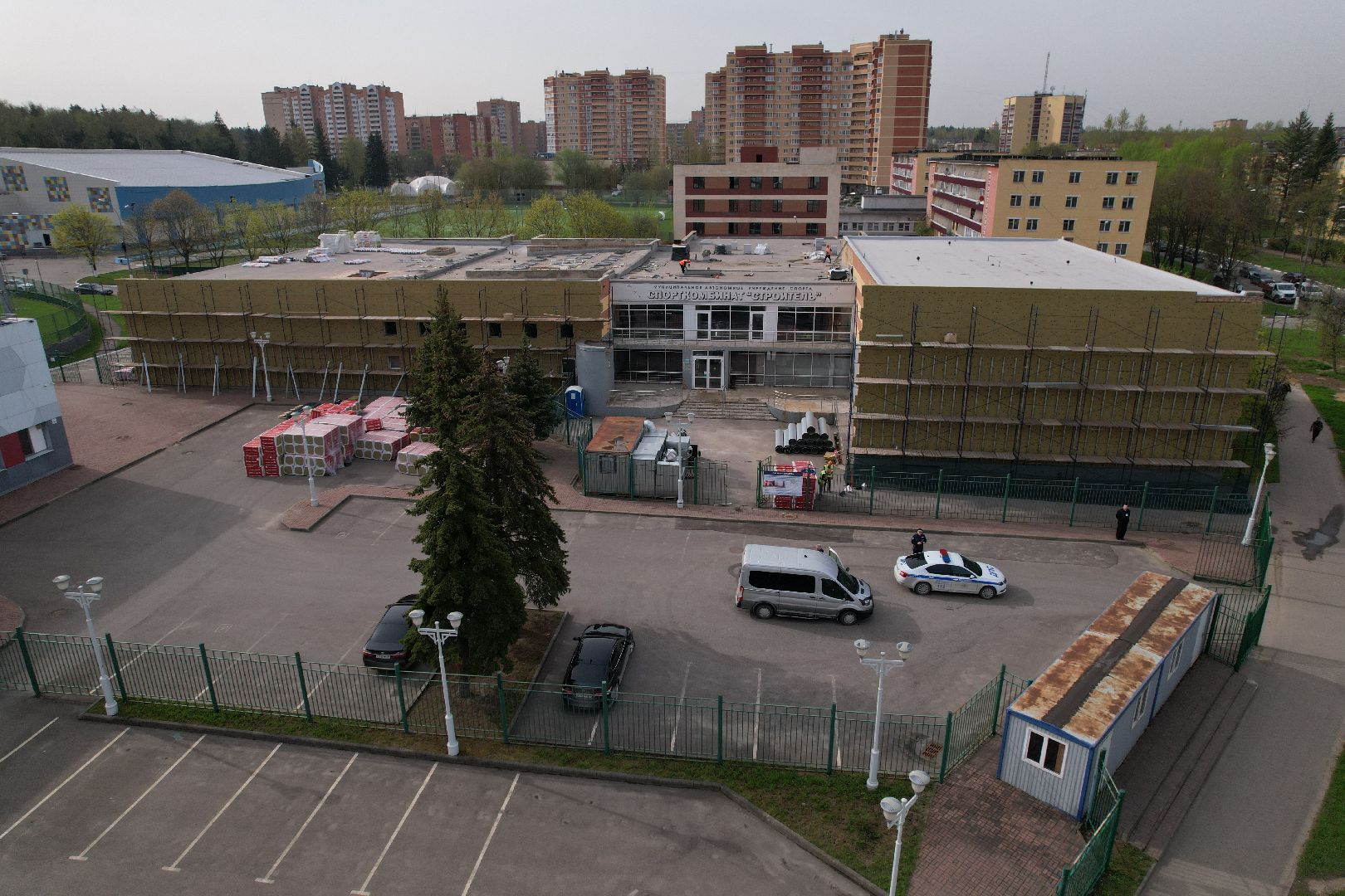 видео с коптера, стадион, спорт,