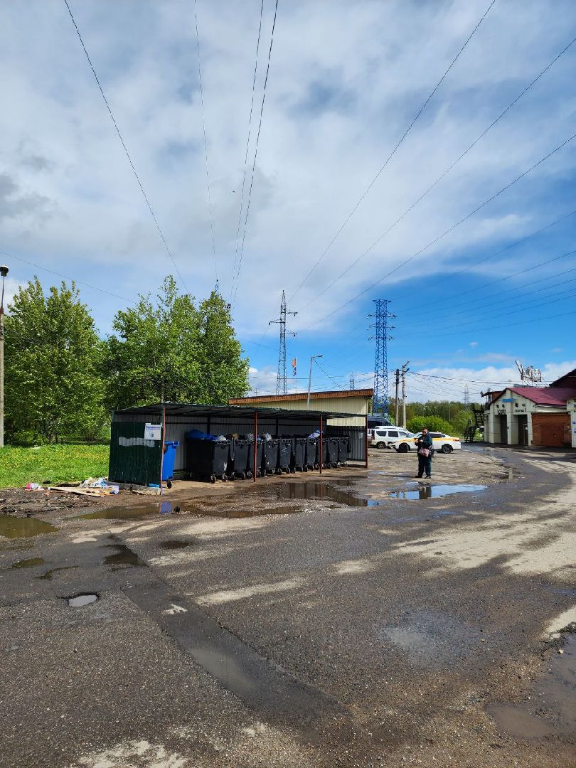 чехов, контейнерная площадка, жкх и благоустройство, мусорка, мусоровоз,