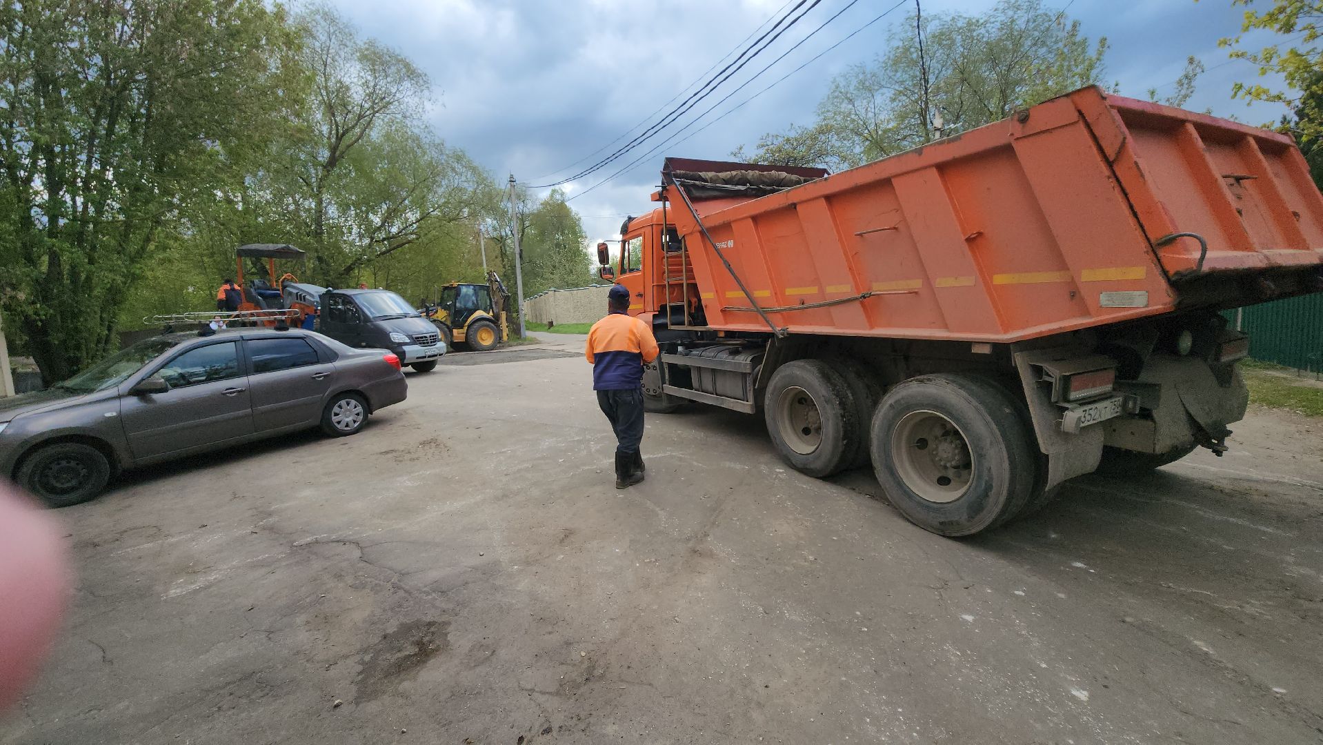 долгопрудный, ямочный ремонт, ремонт картами, Парковая улица, амфитеатр,