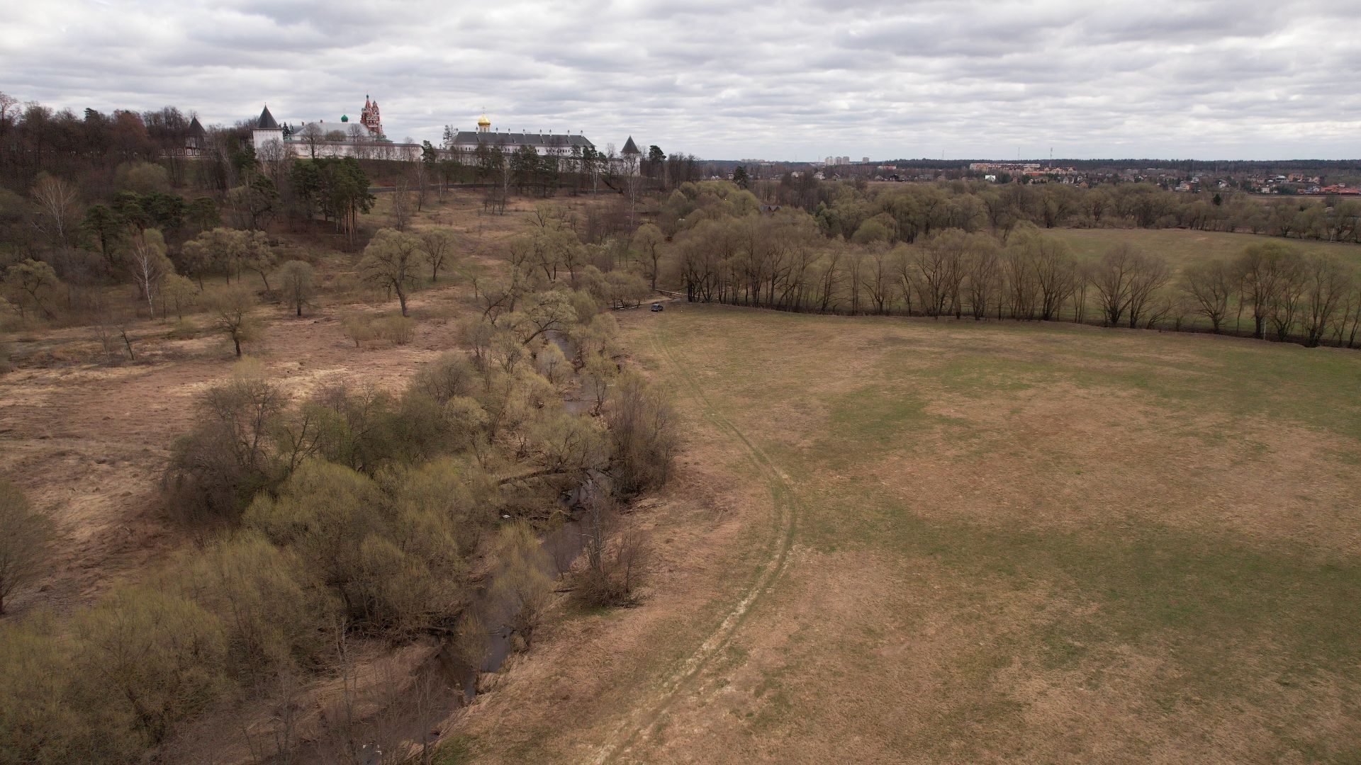 видео с коптера, саввинская слобода, село,