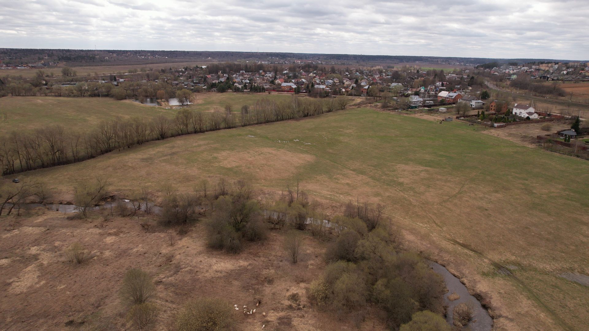 видео с коптера, саввинская слобода, село,