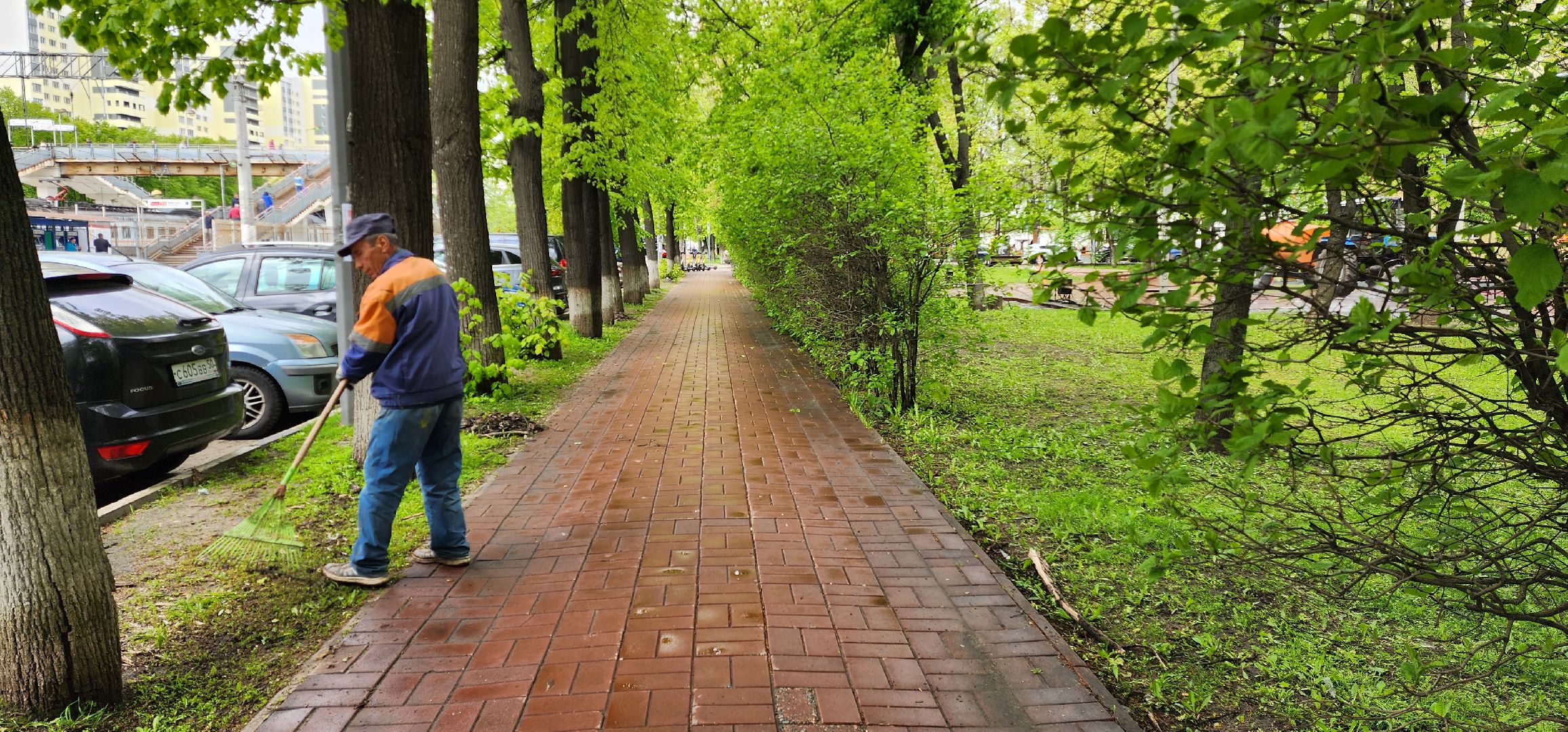 раменское, жкх и благоустройство, уборка на улице Воровского,