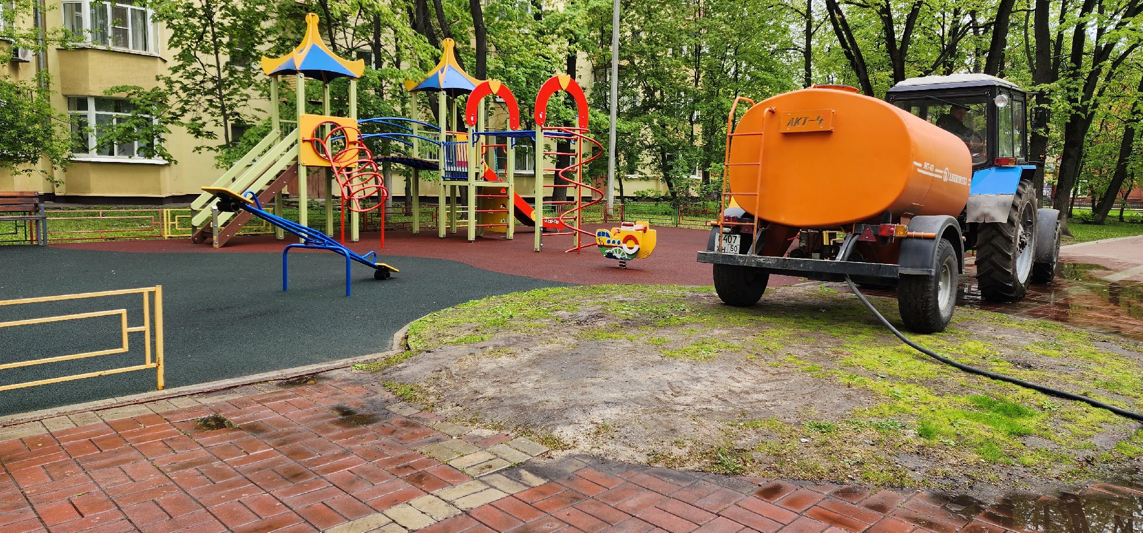 раменское, жкх и благоустройство, уборка на улице Воровского,