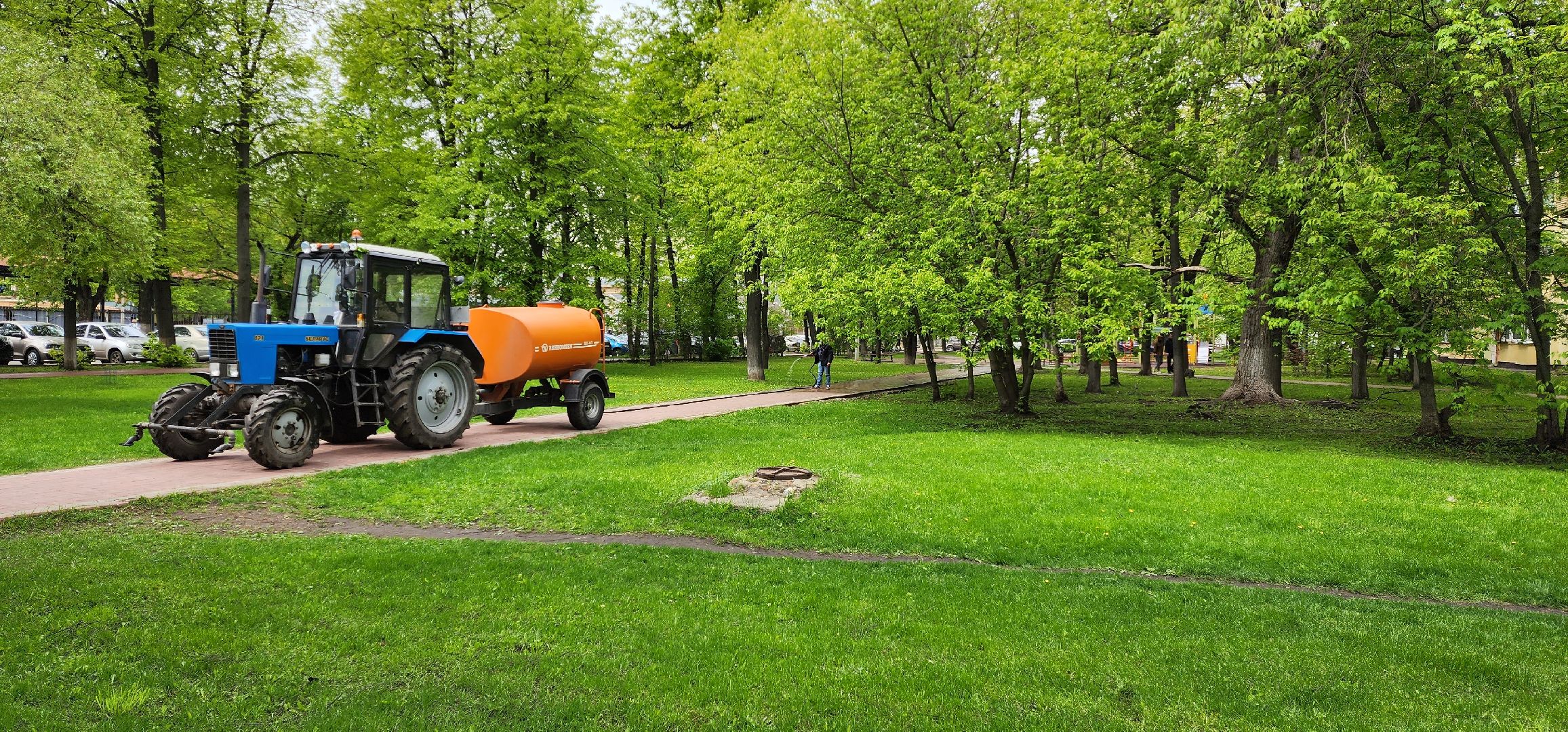 раменское, жкх и благоустройство, уборка на улице Воровского,