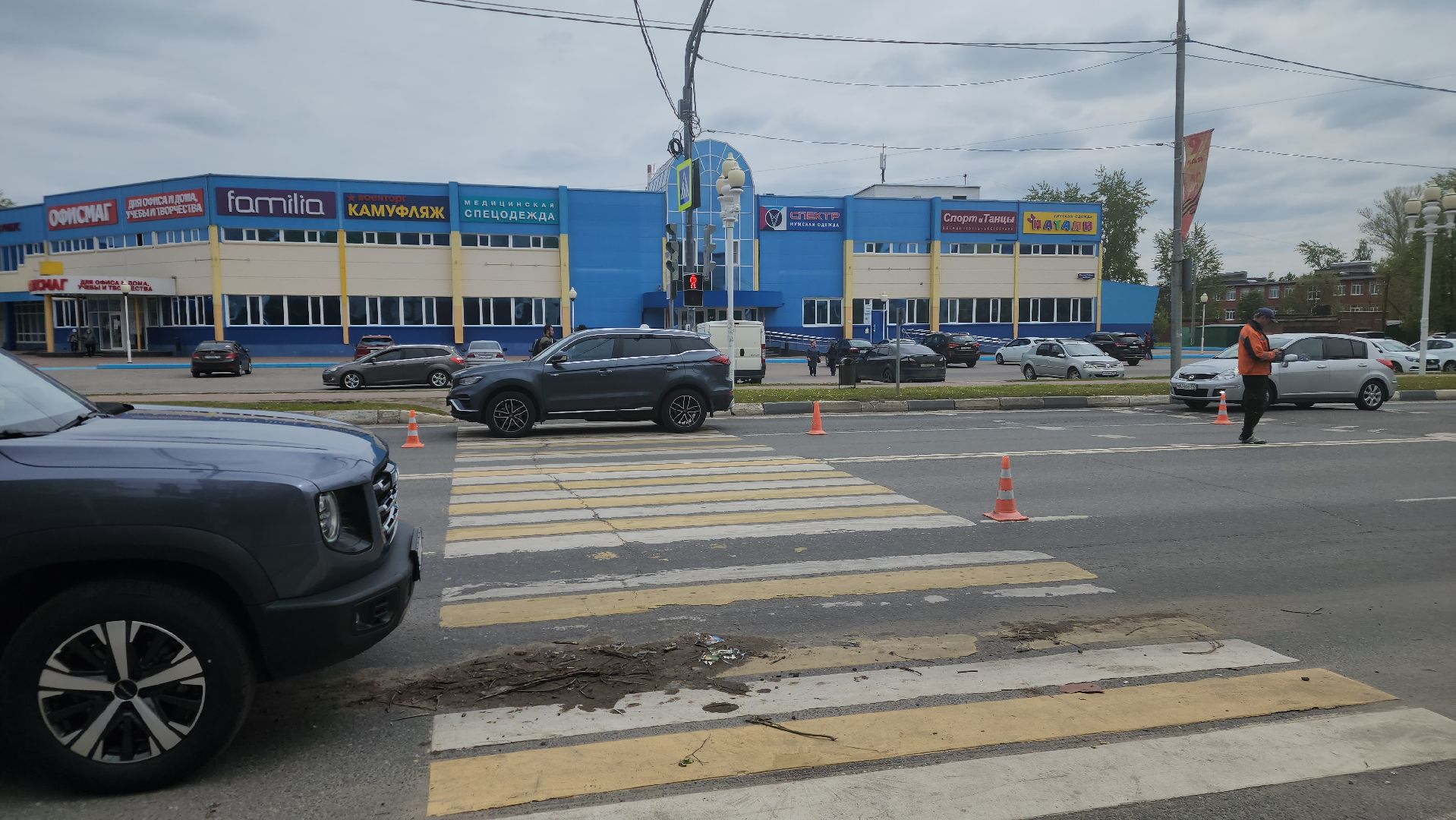 ступино, дорожная разметка, пешеходная разметка,