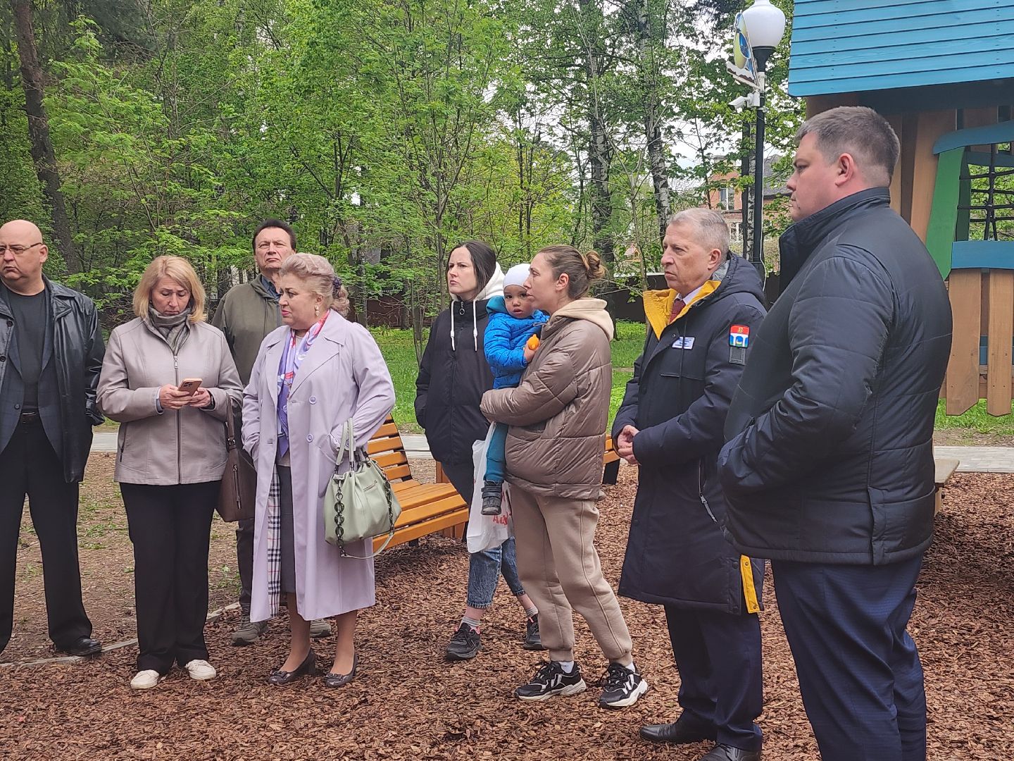 благоустойство, Тайнинский парк, мытищи, встреча с жителями, детская площадка,