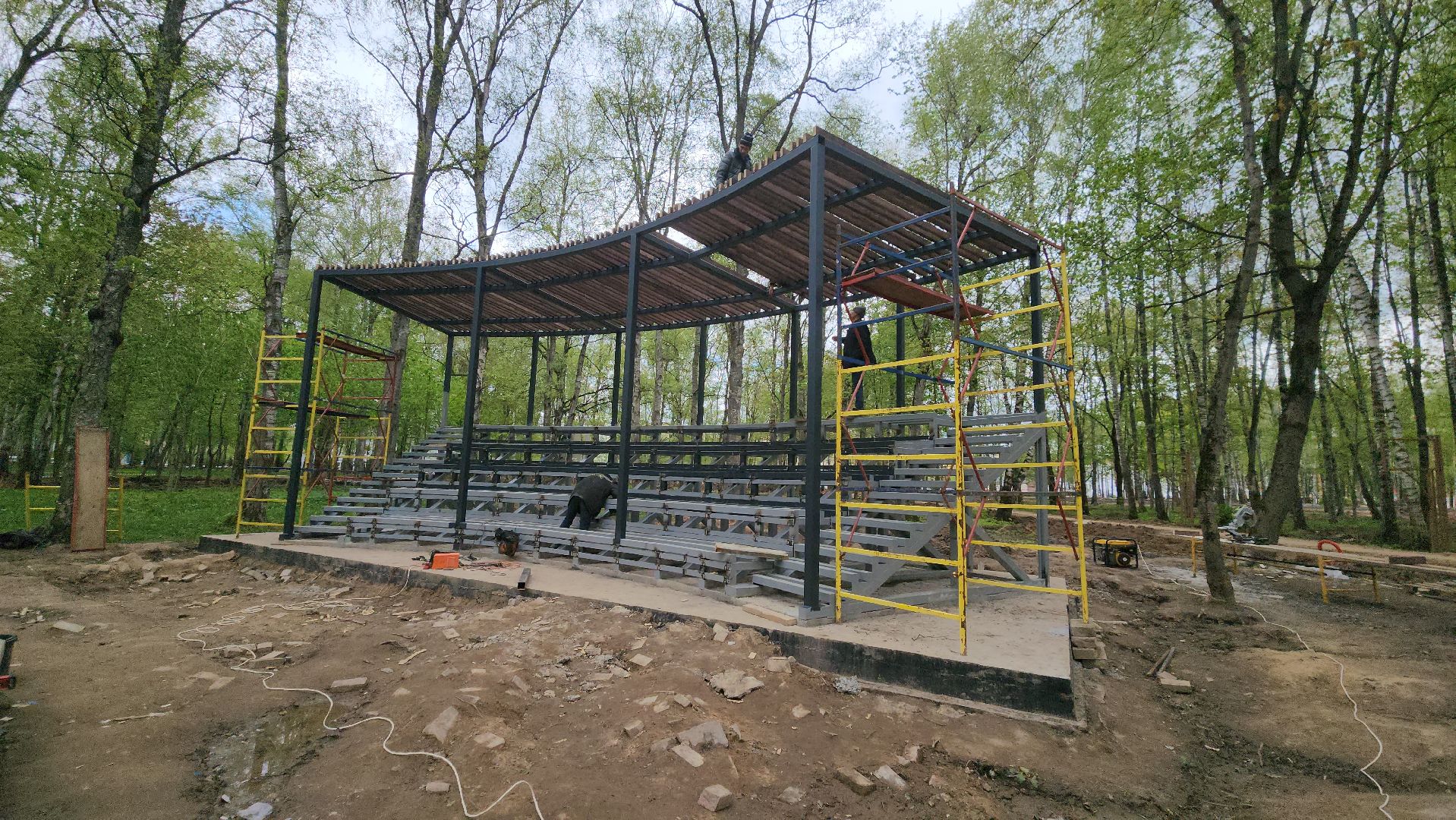 реконструкция парка, Лобня, благоустройство,