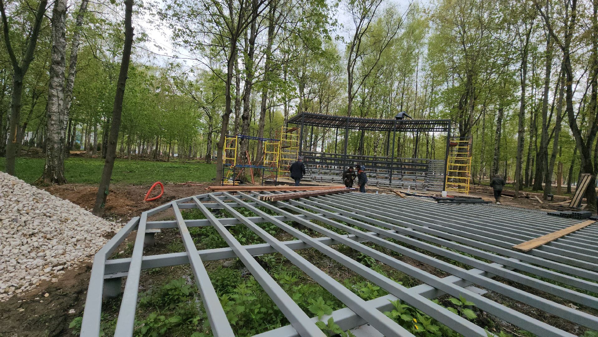 реконструкция парка, Лобня, благоустройство,