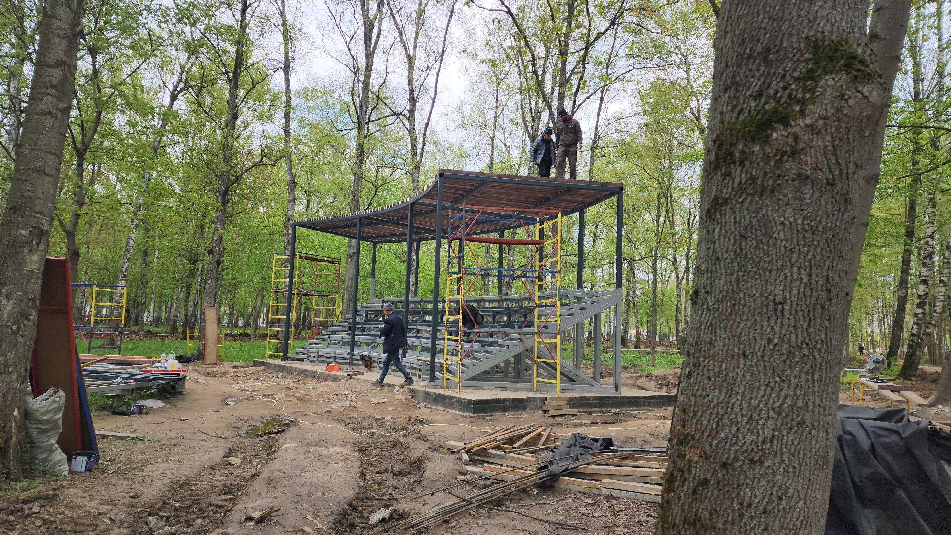 реконструкция парка, Лобня, благоустройство,