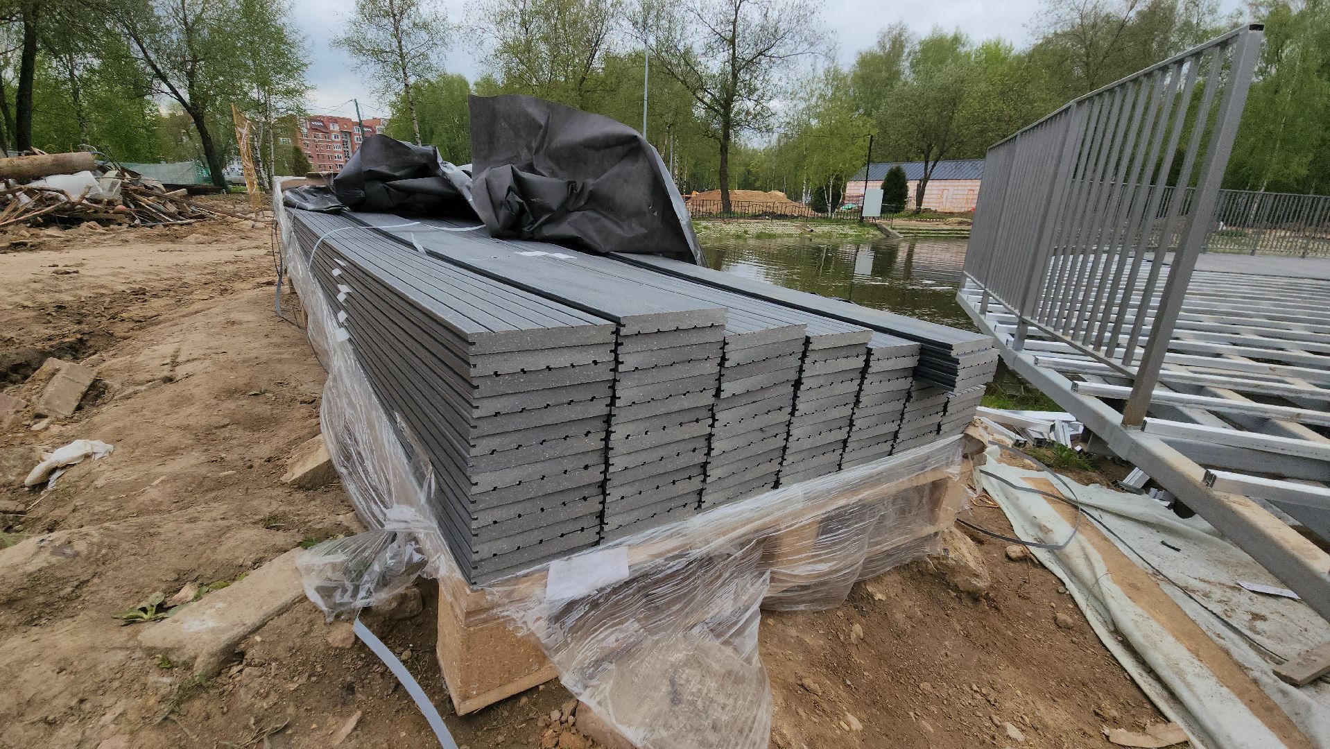 реконструкция парка, Лобня, благоустройство,