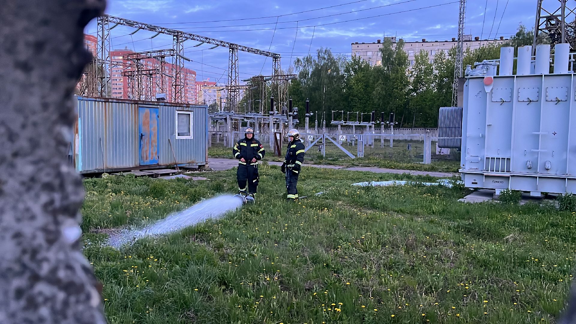 пожар, пожар в балашихе, тушение пожара, ликвидация пожара,